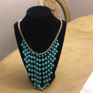 Turquoise necklace with matching earrings